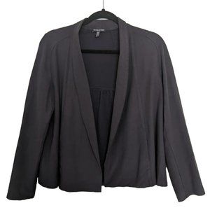 Eileen Fisher Grey Crepe Blazer